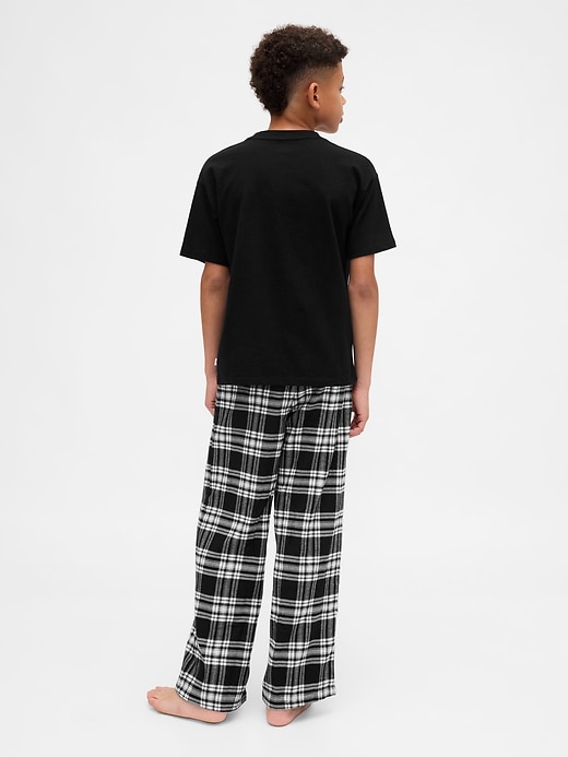 pantalon de pyjama en flanelle recyclée pour enfants