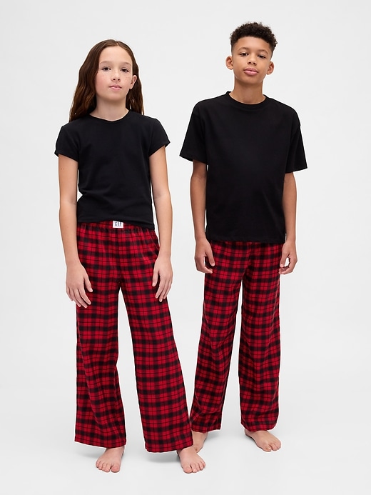 pantalon de pyjama en flanelle recyclée pour enfants