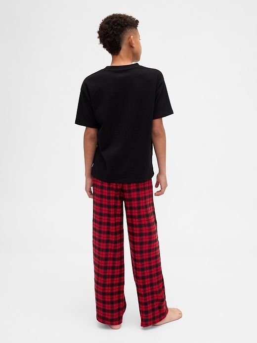 pantalon de pyjama en flanelle recyclée pour enfants