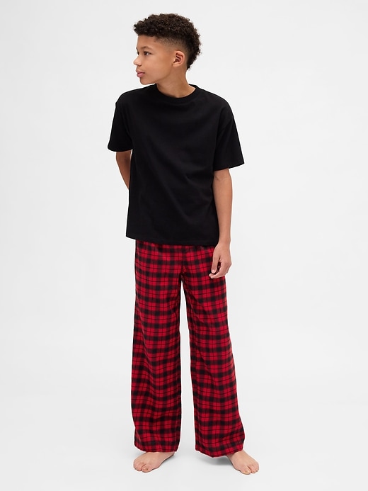 pantalon de pyjama en flanelle recyclée pour enfants