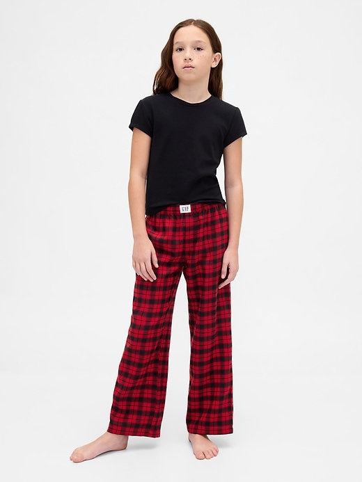 pantalon de pyjama en flanelle recyclée pour enfants