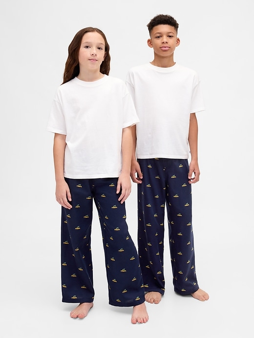 pantalon de pyjama en flanelle recyclée pour enfants
