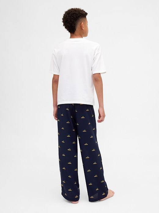 pantalon de pyjama en flanelle recyclée pour enfants