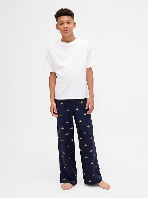 pantalon de pyjama en flanelle recyclée pour enfants
