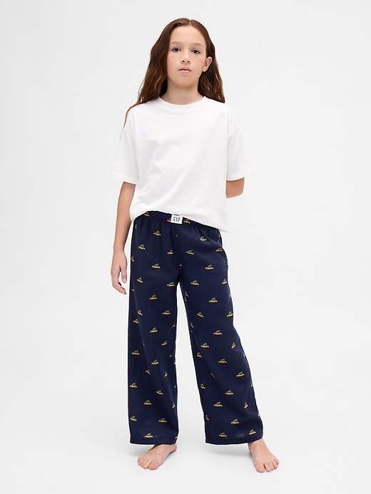 pantalon de pyjama en flanelle recyclée pour enfants