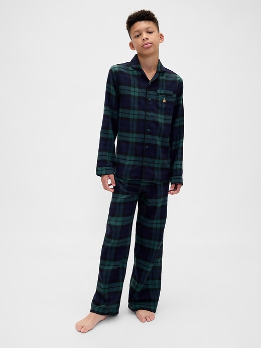 ensemble pyjama en flanelle recyclée pour enfants