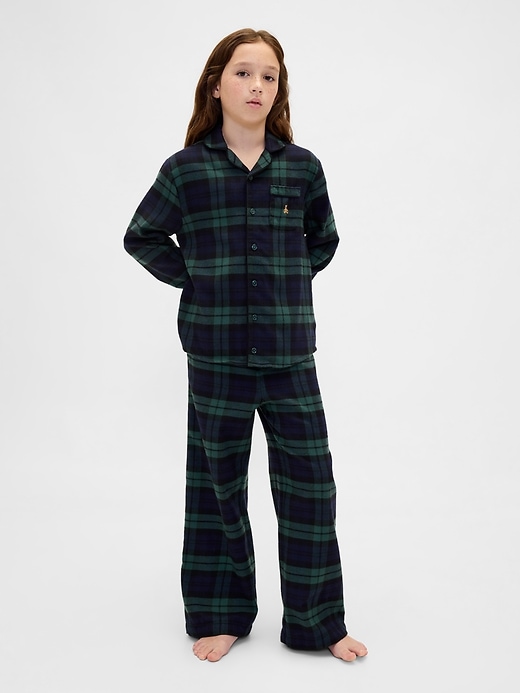 ensemble pyjama en flanelle recyclée pour enfants