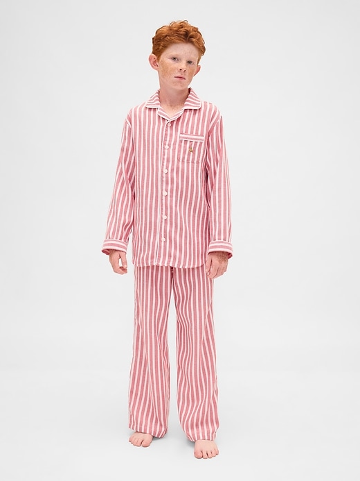 ensemble pyjama en flanelle recyclée pour enfants