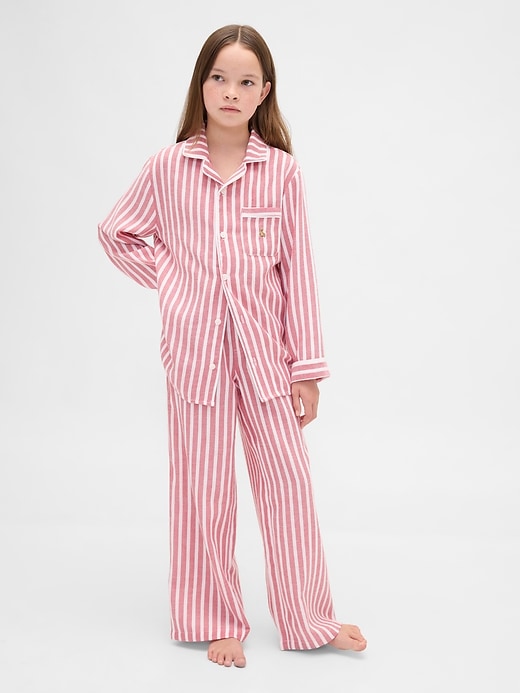 ensemble pyjama en flanelle recyclée pour enfants