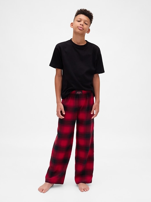 pantalon de pyjama en flanelle recyclée stranger things pour enfants