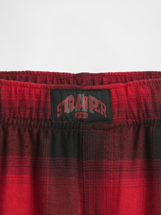 pantalon de pyjama en flanelle recyclée stranger things pour enfants