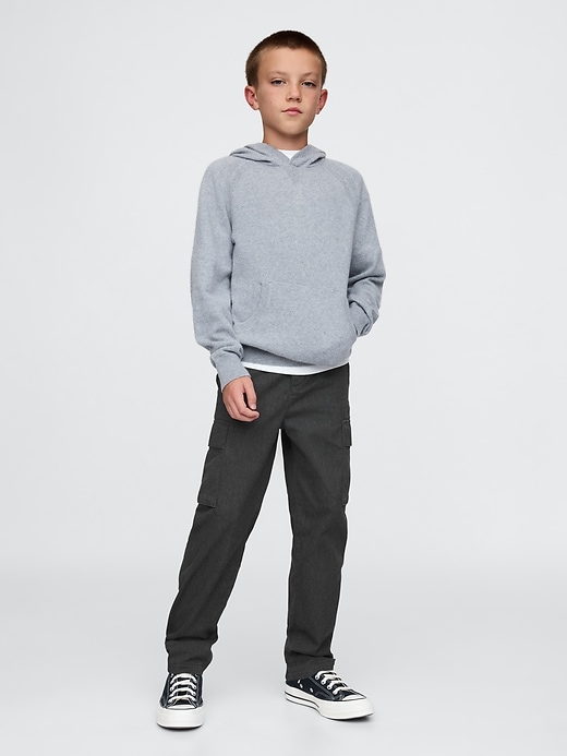 pantalon cargo en sergé pour enfants