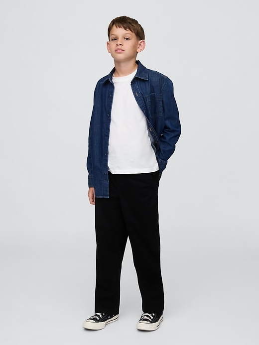 uniforme enfant décontracté pantalon kaki