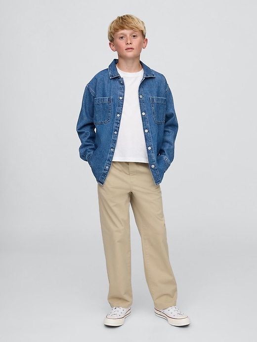 uniforme enfant décontracté pantalon kaki