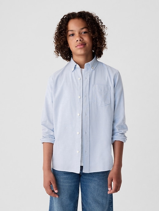 chemise oxford duniforme pour enfants