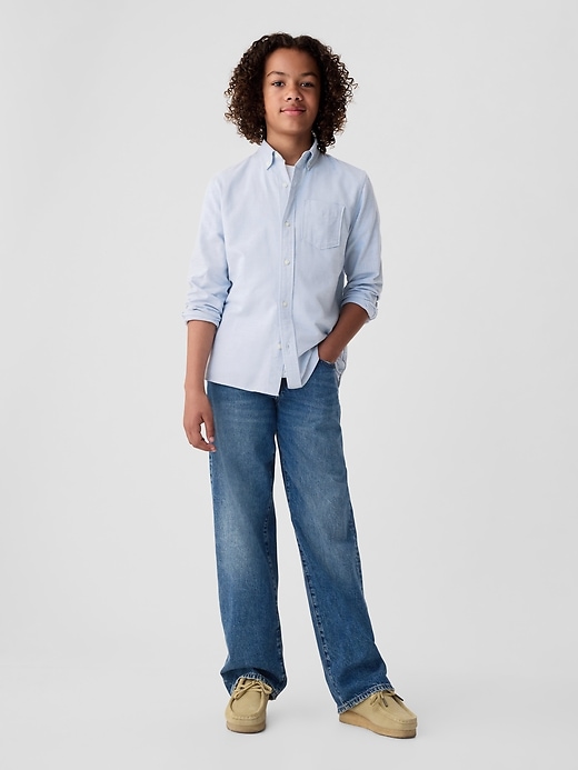 chemise oxford duniforme pour enfants