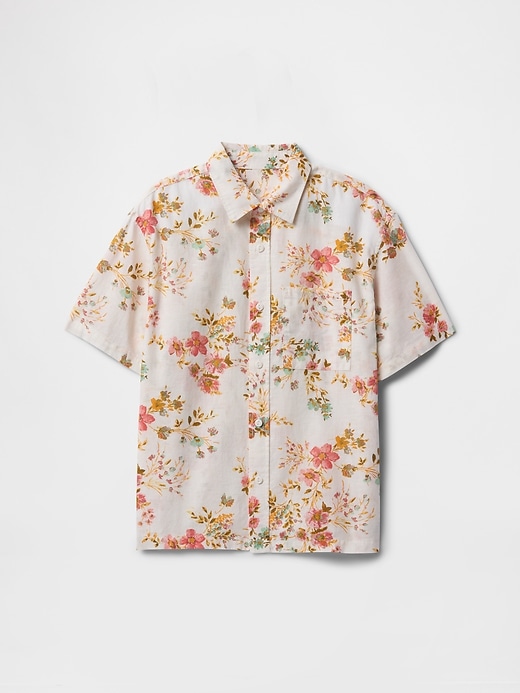 chemise enfant en popeline de coton biologique