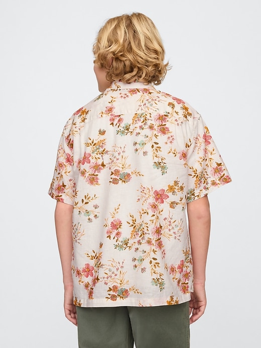 chemise enfant en popeline de coton biologique