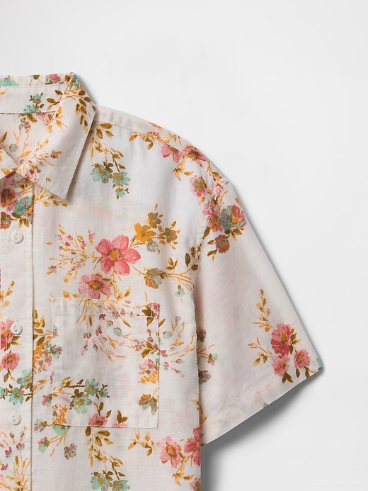 chemise enfant en popeline de coton biologique