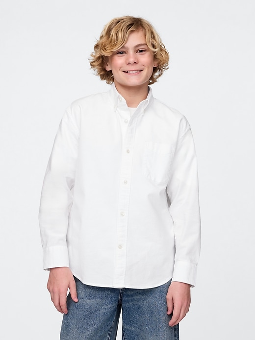 chemise oxford décontractée pour enfants