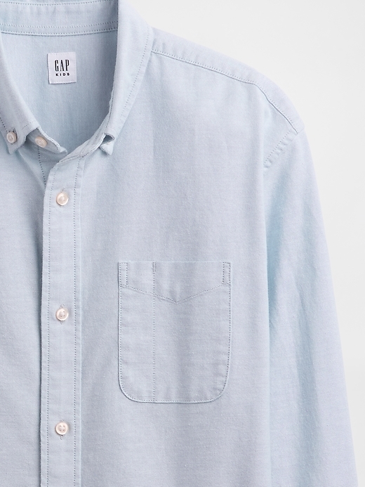 chemise oxford décontractée pour enfants