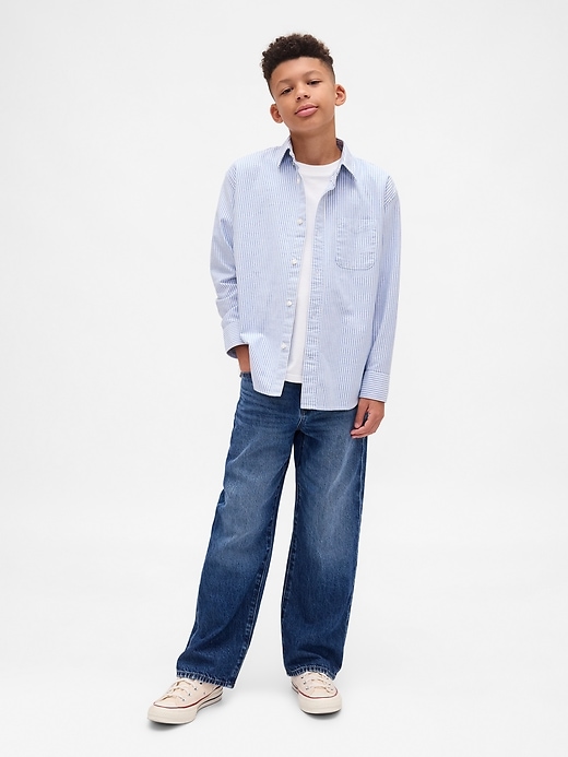 chemise oxford décontractée pour enfants