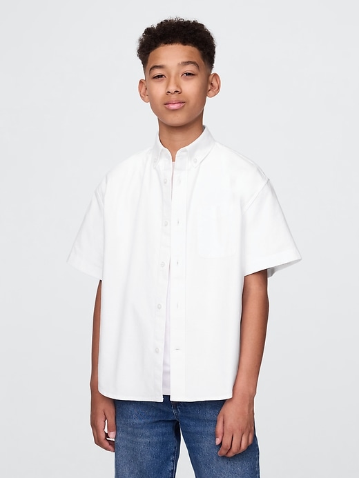 chemise oxford décontractée pour enfants