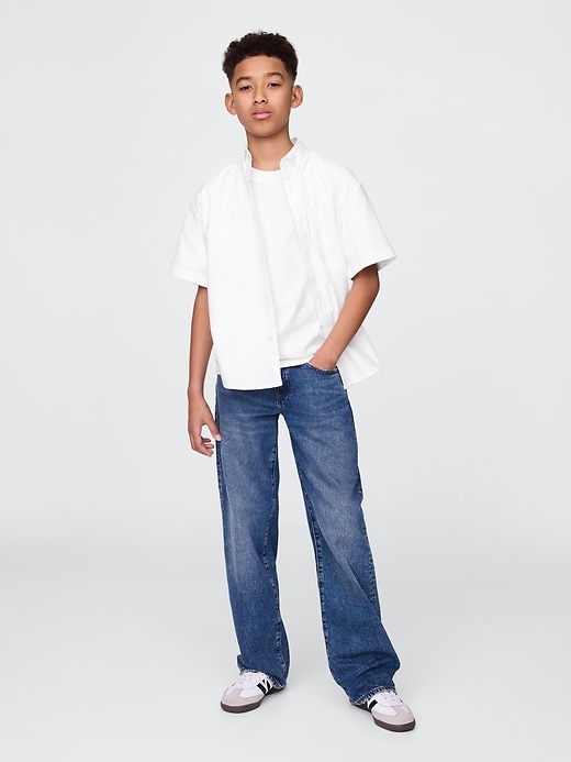 chemise oxford décontractée pour enfants