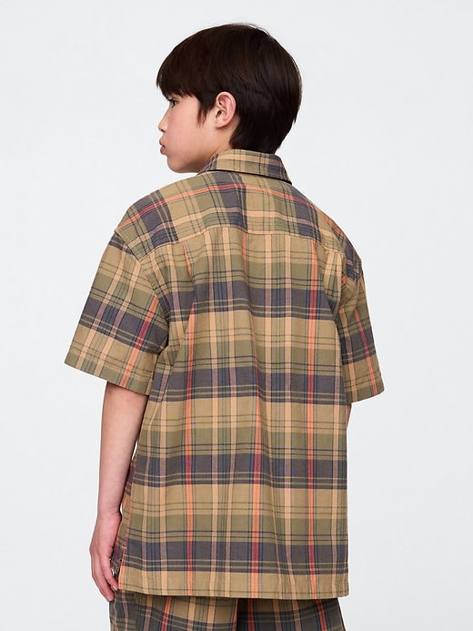 chemise à carreaux décontractée pour enfants