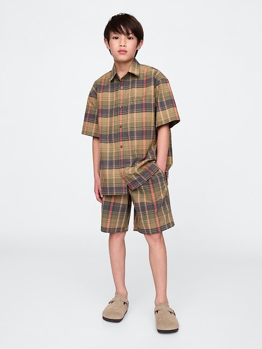 chemise à carreaux décontractée pour enfants