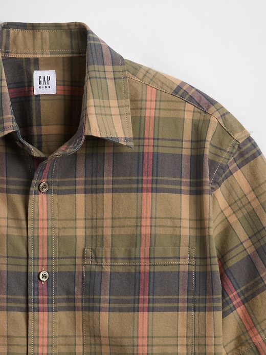 chemise à carreaux décontractée pour enfants
