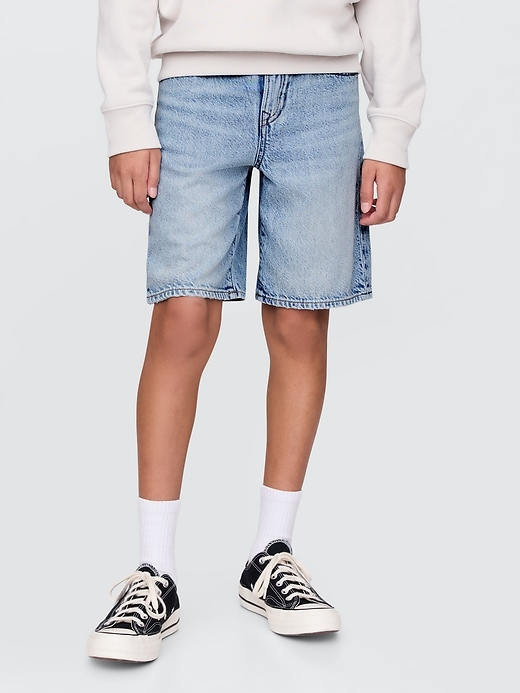 short en jean ample ultra-doux pour enfants style années 90