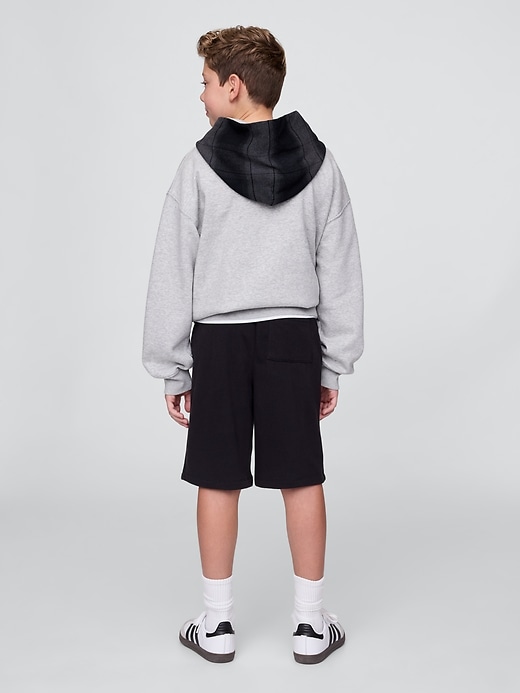 short de survêtement ample et doux style vintage pour enfants de 85 pouces