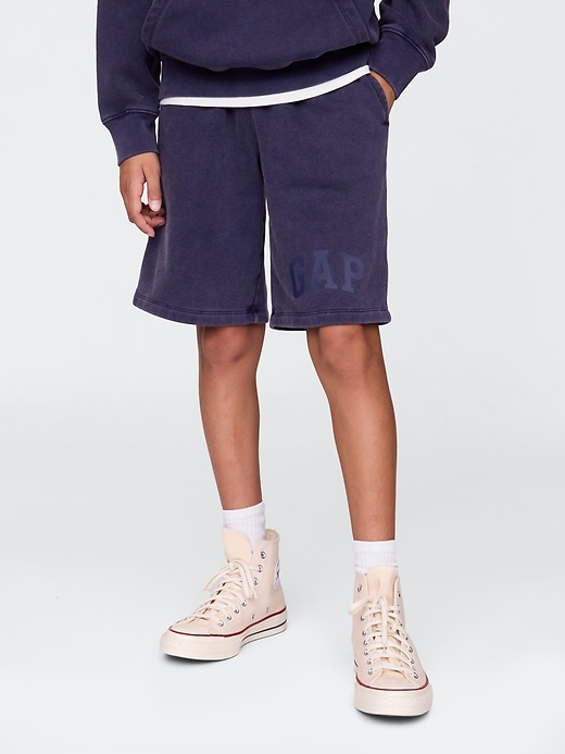 short de survêtement vintage pour enfants avec logo soft