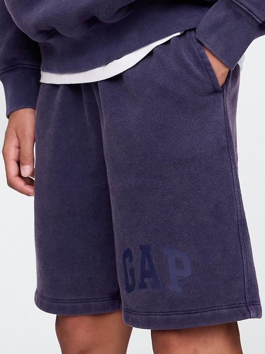 short de survêtement vintage pour enfants avec logo soft