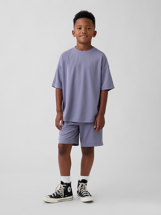 short en maille recyclée gapfit tech pour enfants