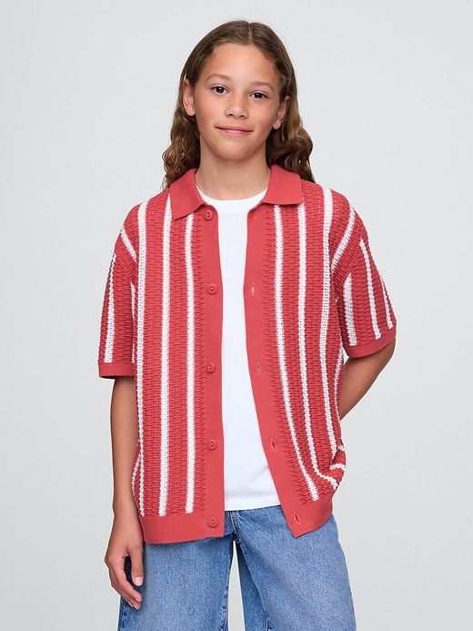 chemise décontractée au crochet pour enfants