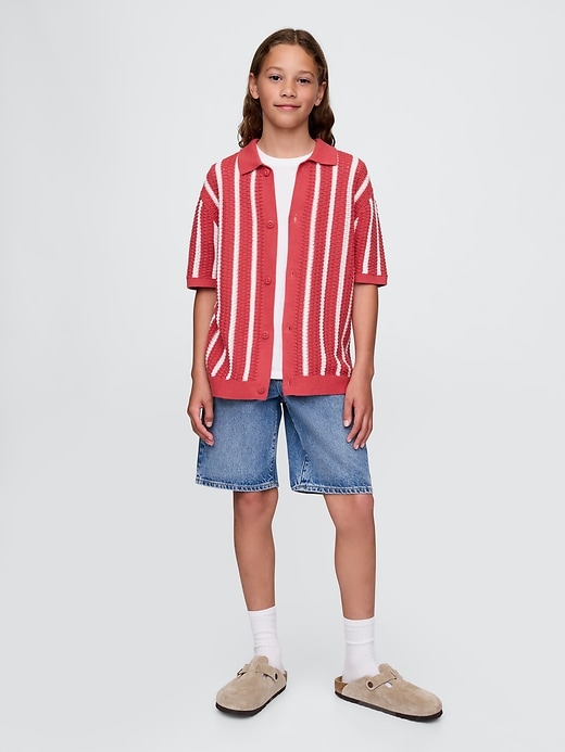 chemise décontractée au crochet pour enfants