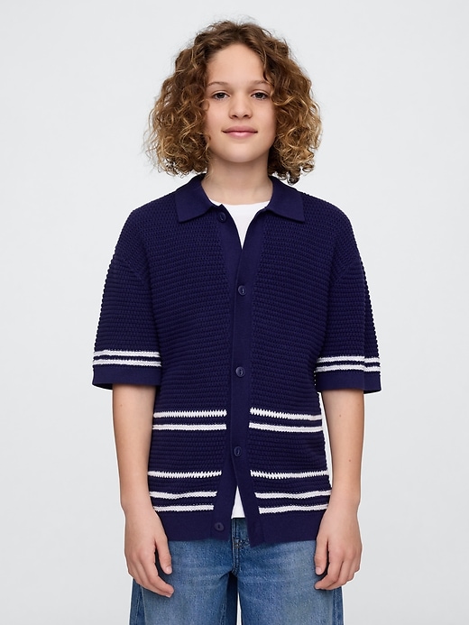 chemise décontractée au crochet pour enfants