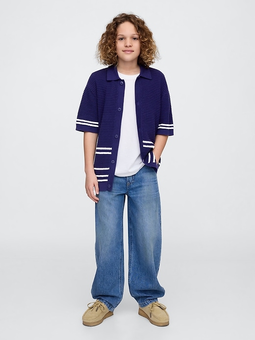 chemise décontractée au crochet pour enfants