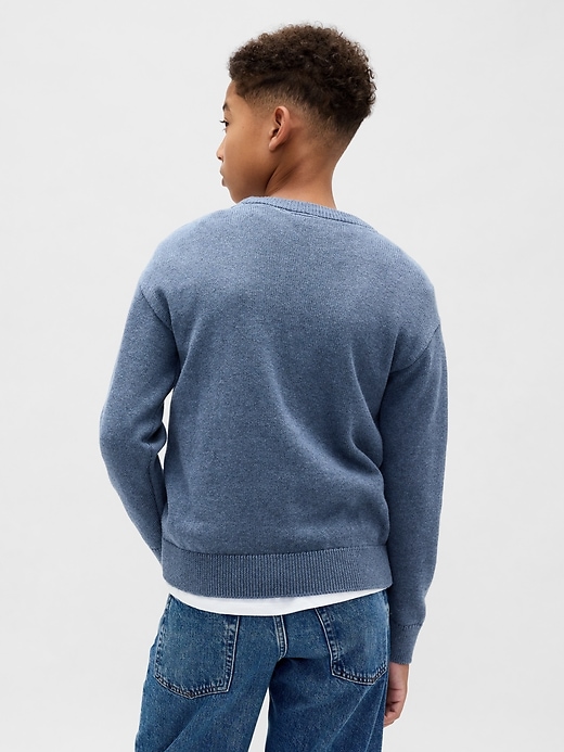 pull décontracté à col rond pour enfants