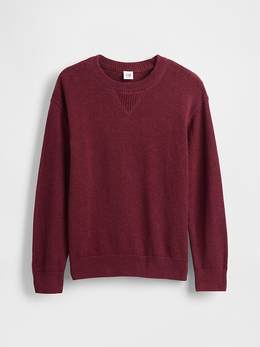 pull décontracté à col rond pour enfants