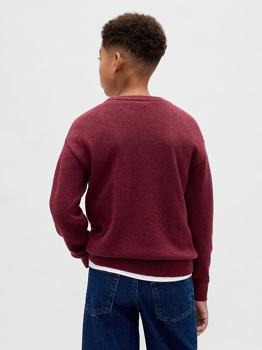 pull décontracté à col rond pour enfants