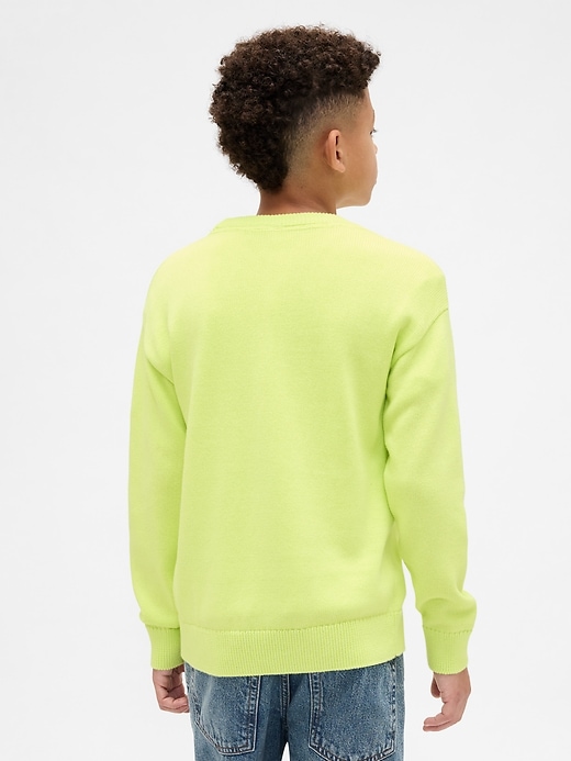 pull décontracté à col rond pour enfants
