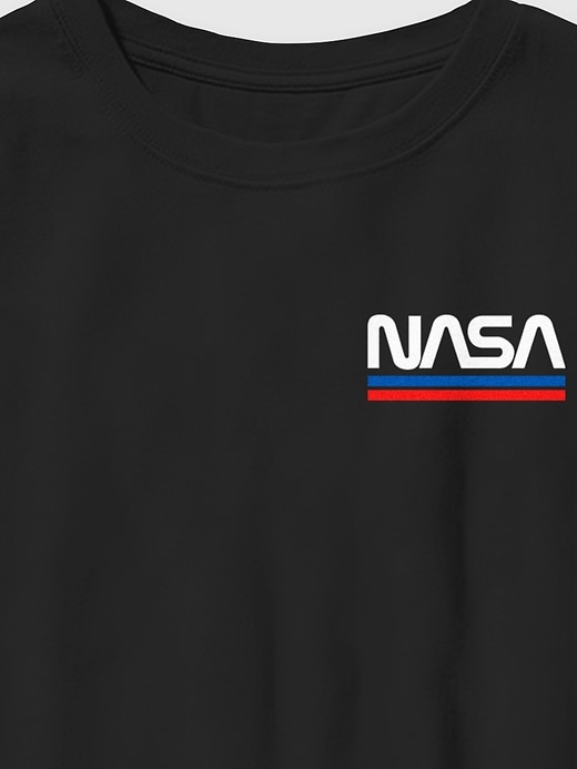 t-shirt graphique enfant avec logo nasa brodé