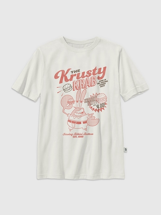 t-shirt graphique bob léponge et le crabe croustillant pour enfants
