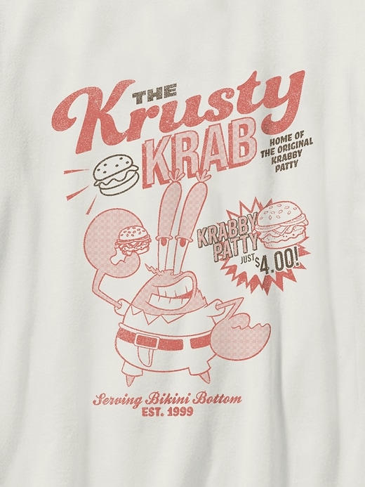 t-shirt graphique bob léponge et le crabe croustillant pour enfants