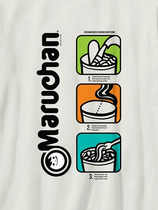 t-shirt graphique pop art maruchan pour enfants