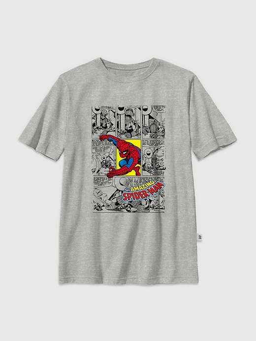 t-shirt enfant avec motif spider-man couverture de bd