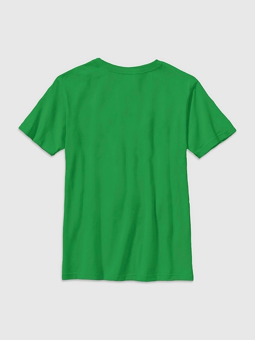 t-shirt graphique pour enfants avec couronne du grinch